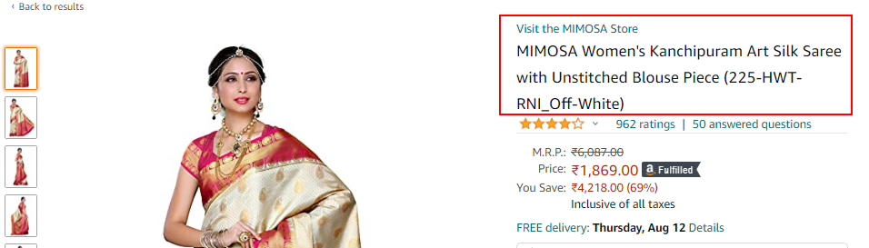 Good Product Title for good seller on amazon