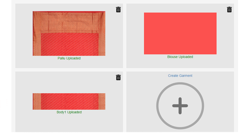 TRI3D Saree Draping Software Step 2